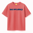 Bad influence peach puff t-shirt