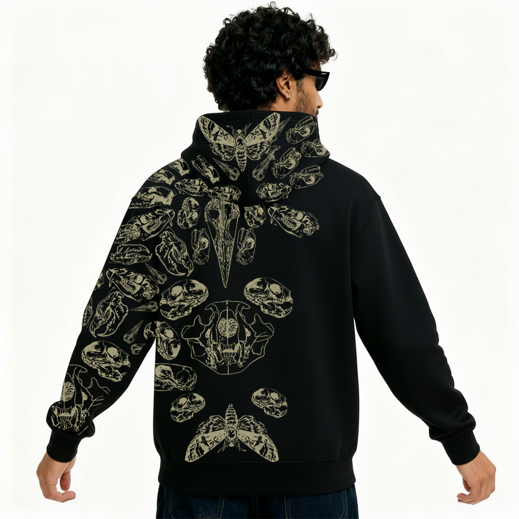 Fractured Pulse Zipper Hoodie