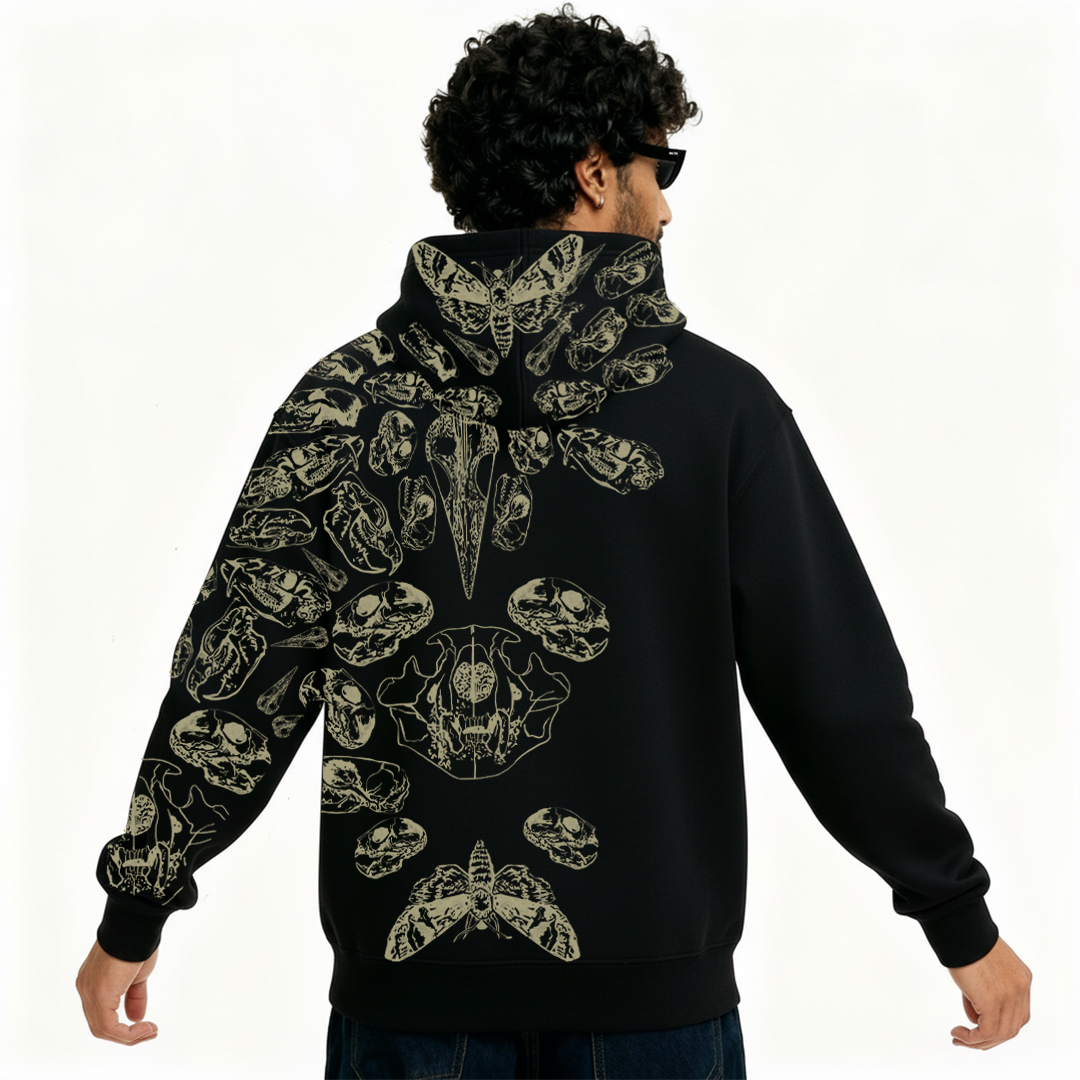Fractured Pulse Zipper Hoodie