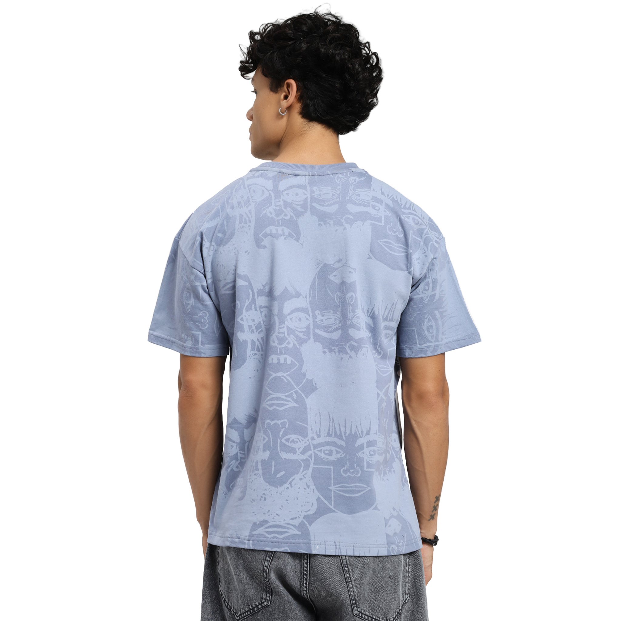 STATIC JUNGLE TEE BLUE