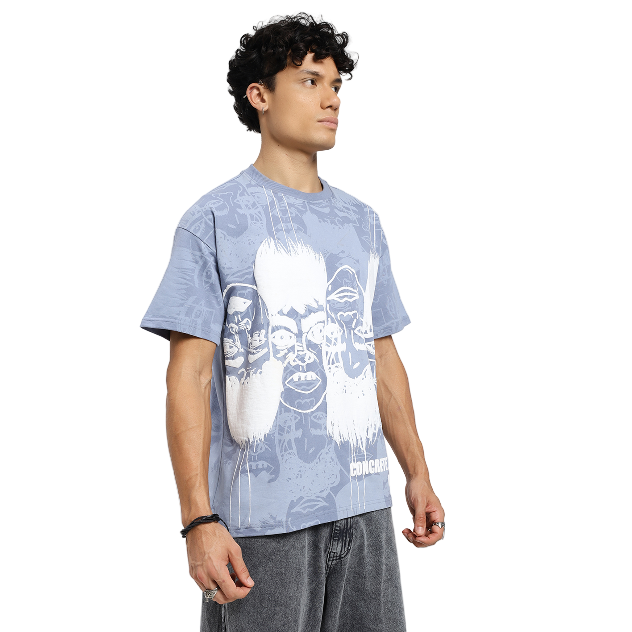 STATIC JUNGLE TEE BLUE