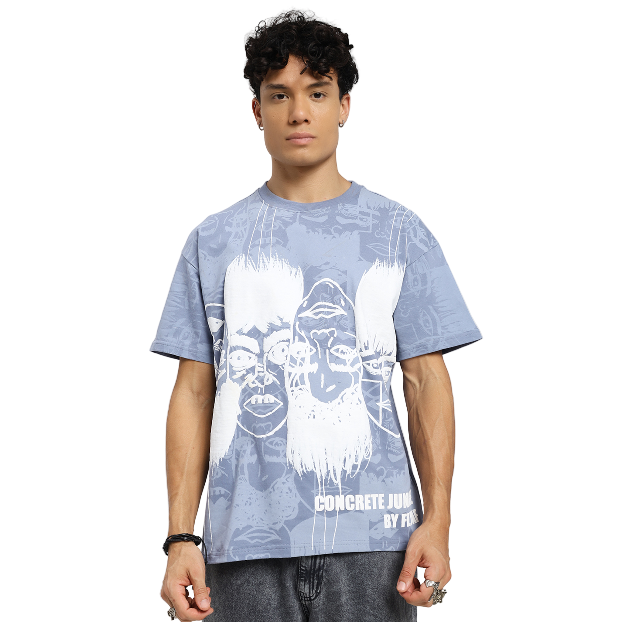 STATIC JUNGLE TEE BLUE