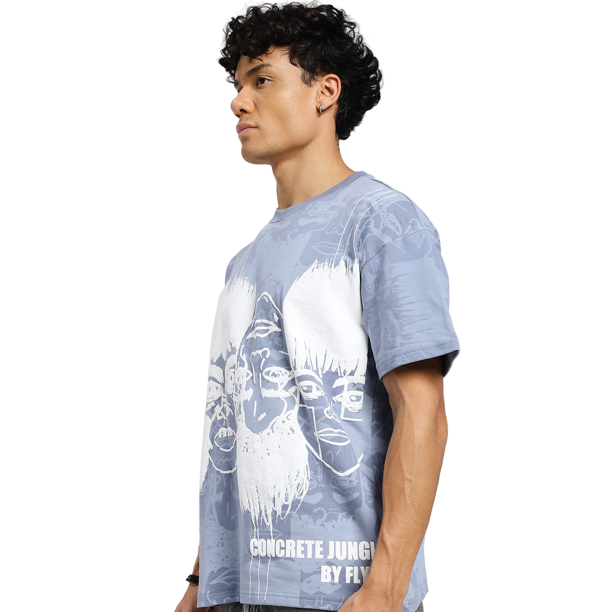 STATIC JUNGLE TEE BLUE