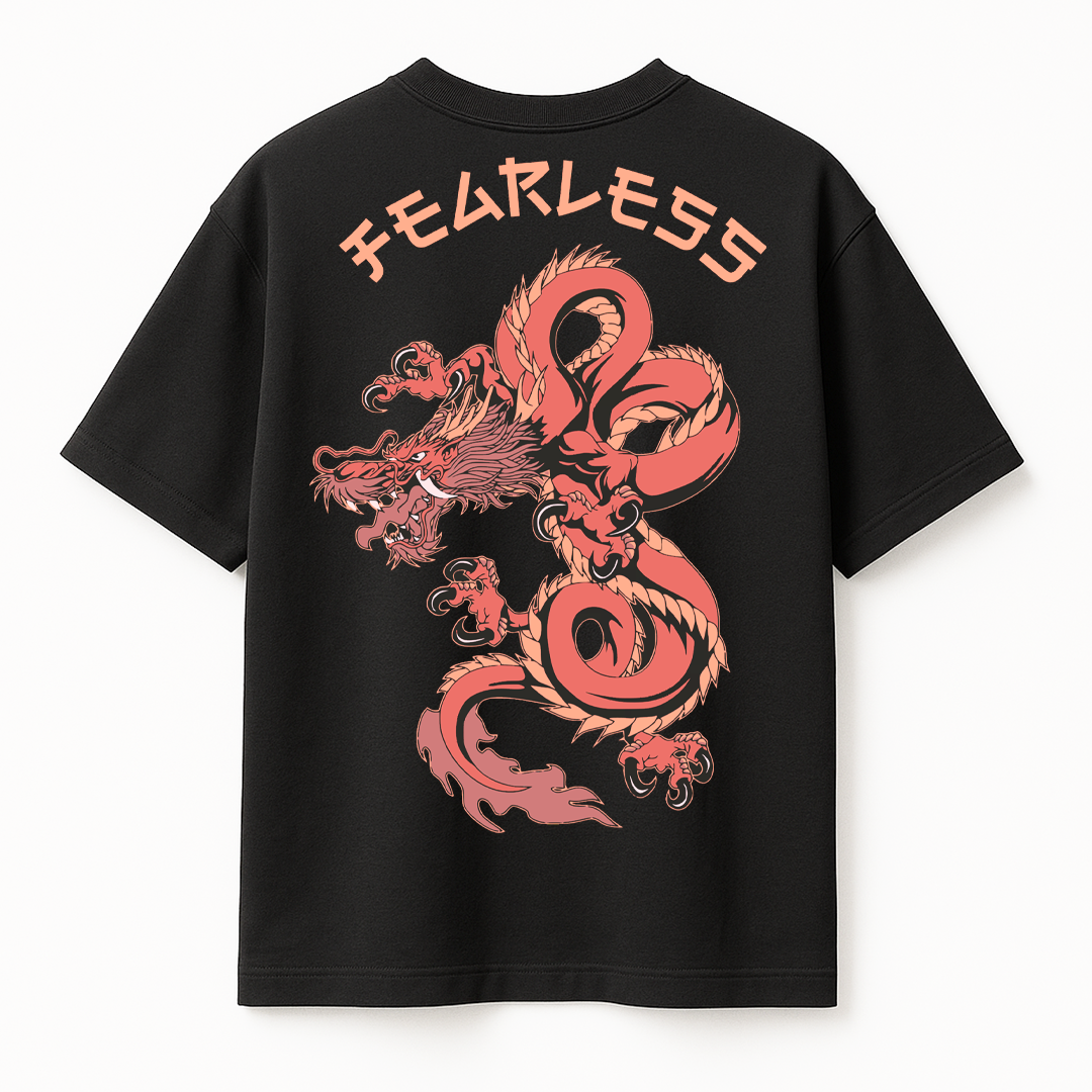 Fearless dragon puff t-shirt