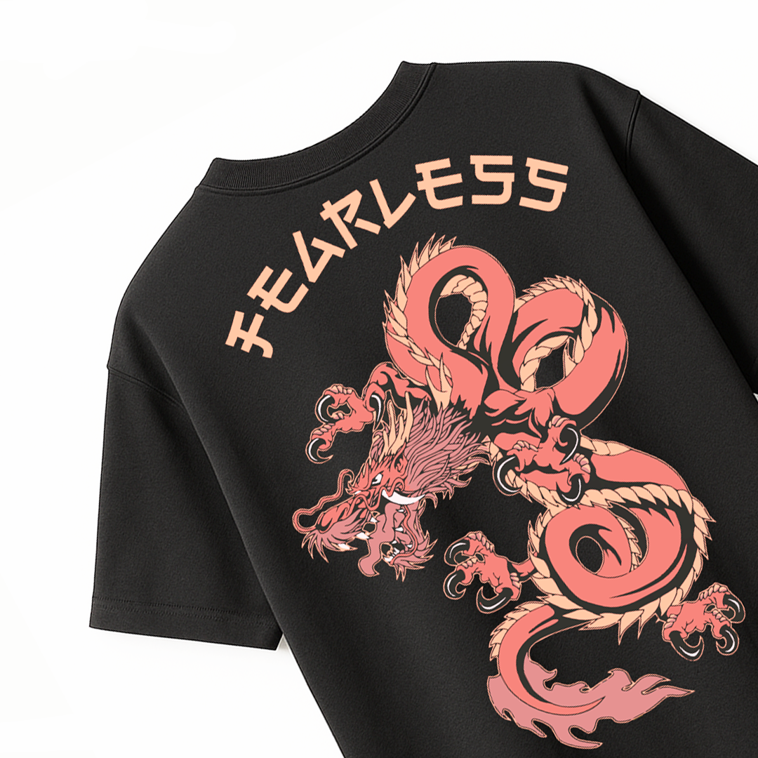 Fearless dragon puff t-shirt