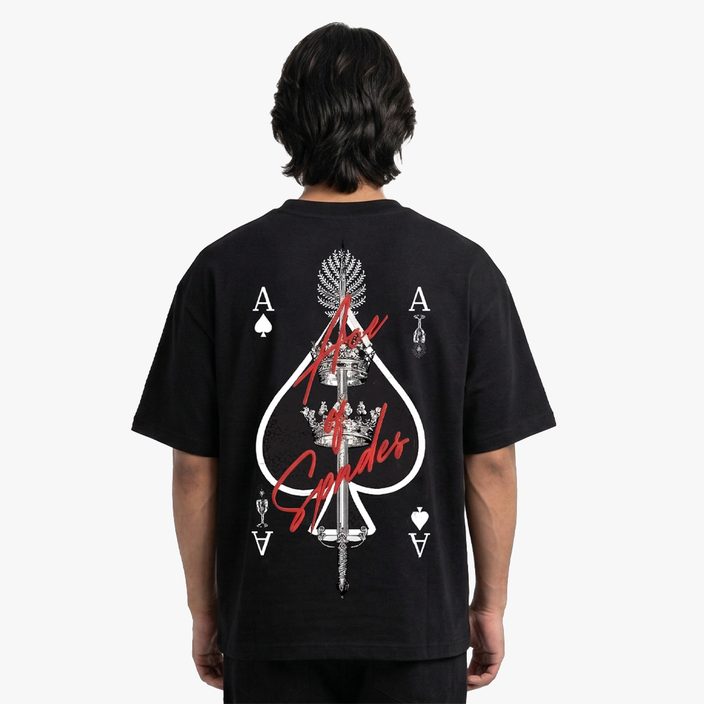 ACE OF SPADES T-SHIRT - BLACK