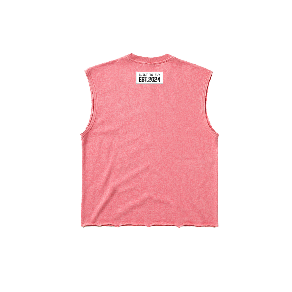 AF FLY Distressed Vest Peach