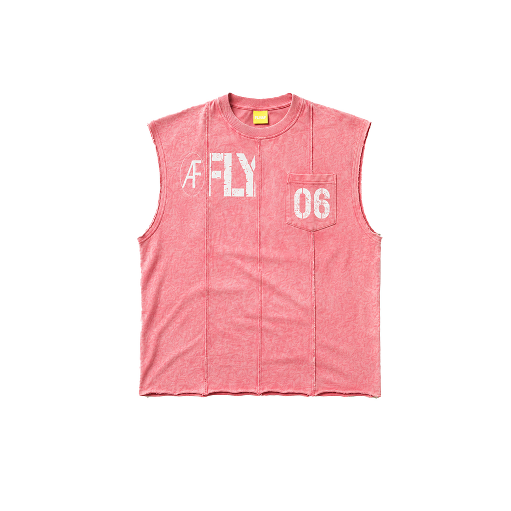 AF FLY Distressed Vest Peach