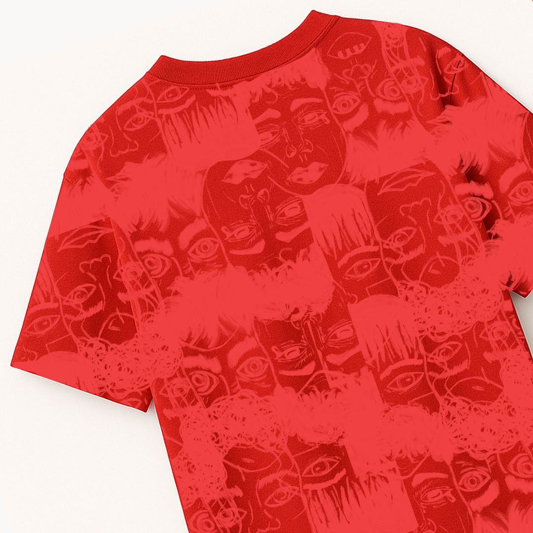 STATIC JUNGLE TEE RED