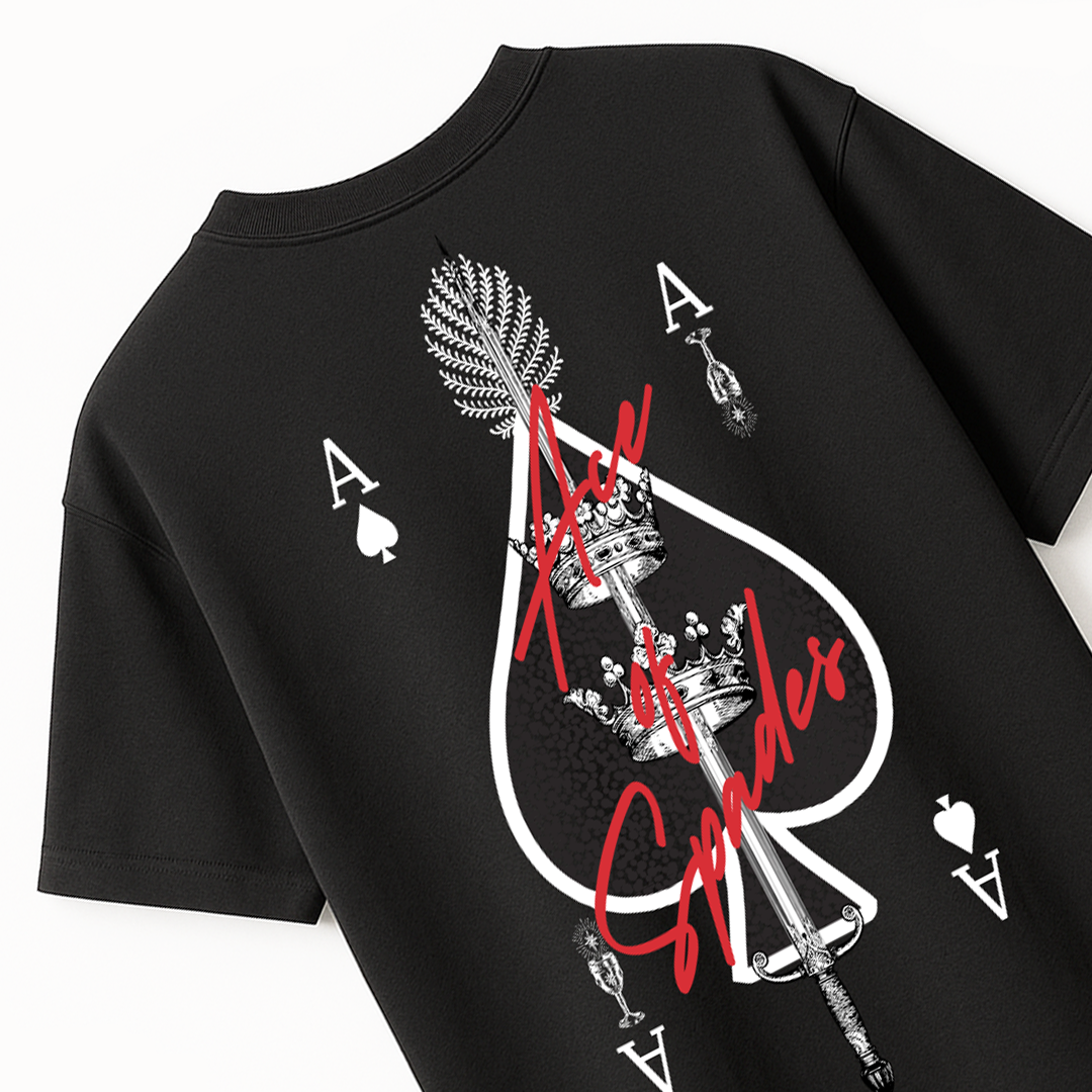 ACE OF SPADES T-SHIRT - BLACK