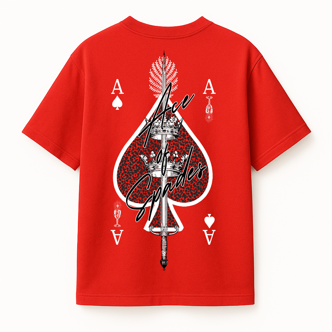 ACE OF SPADES T-SHIRT - RED