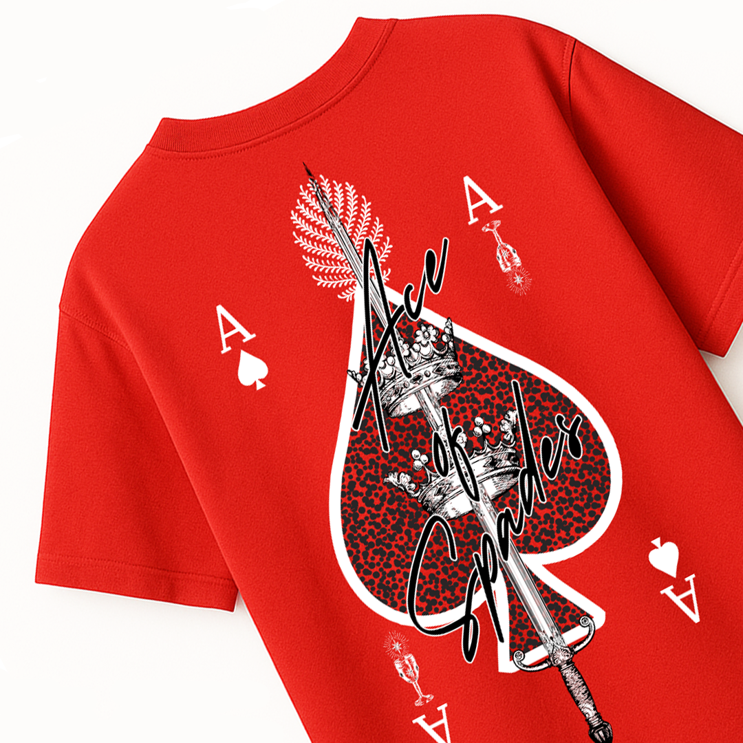 ACE OF SPADES T-SHIRT - RED
