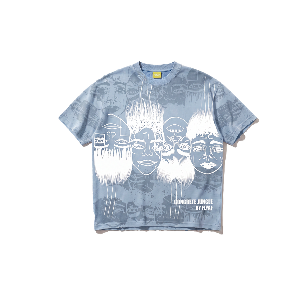 Static Jungle Blue Tee