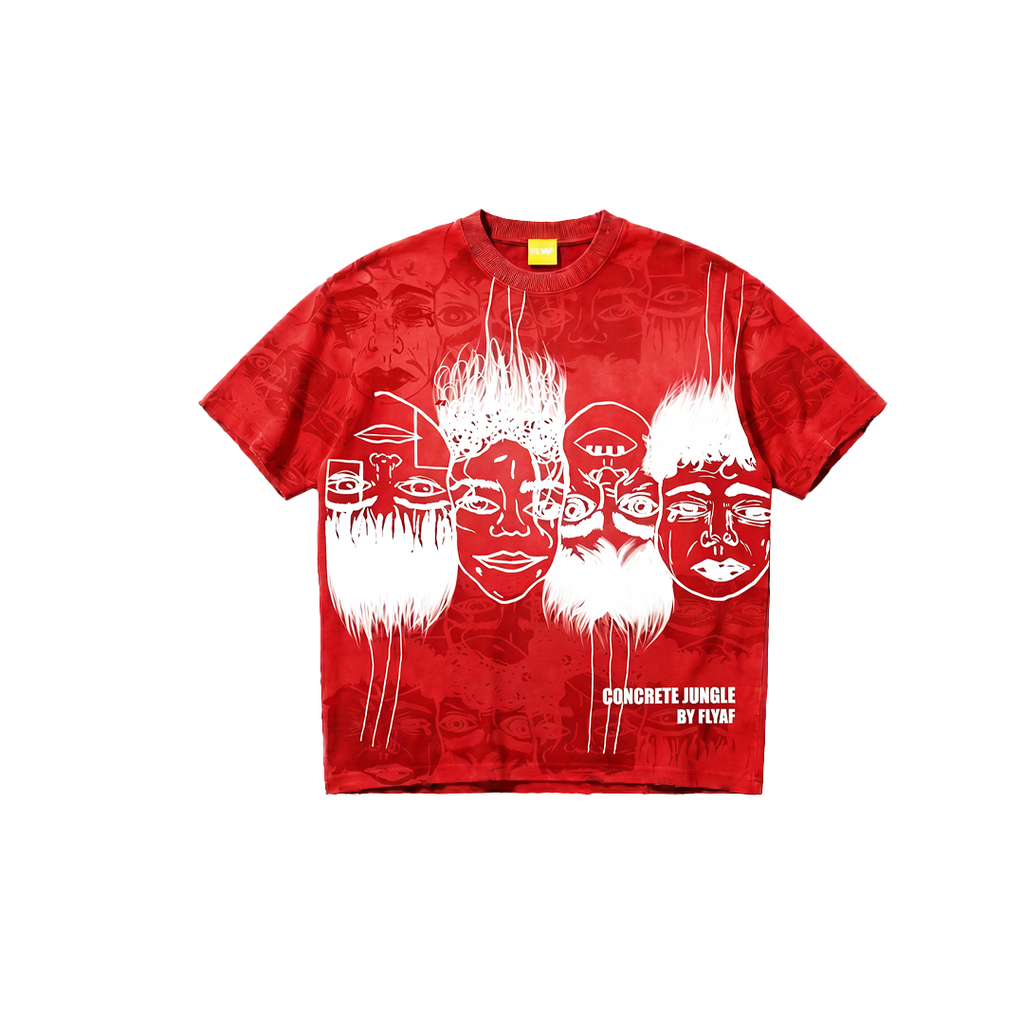 Static Jungle Red Tee