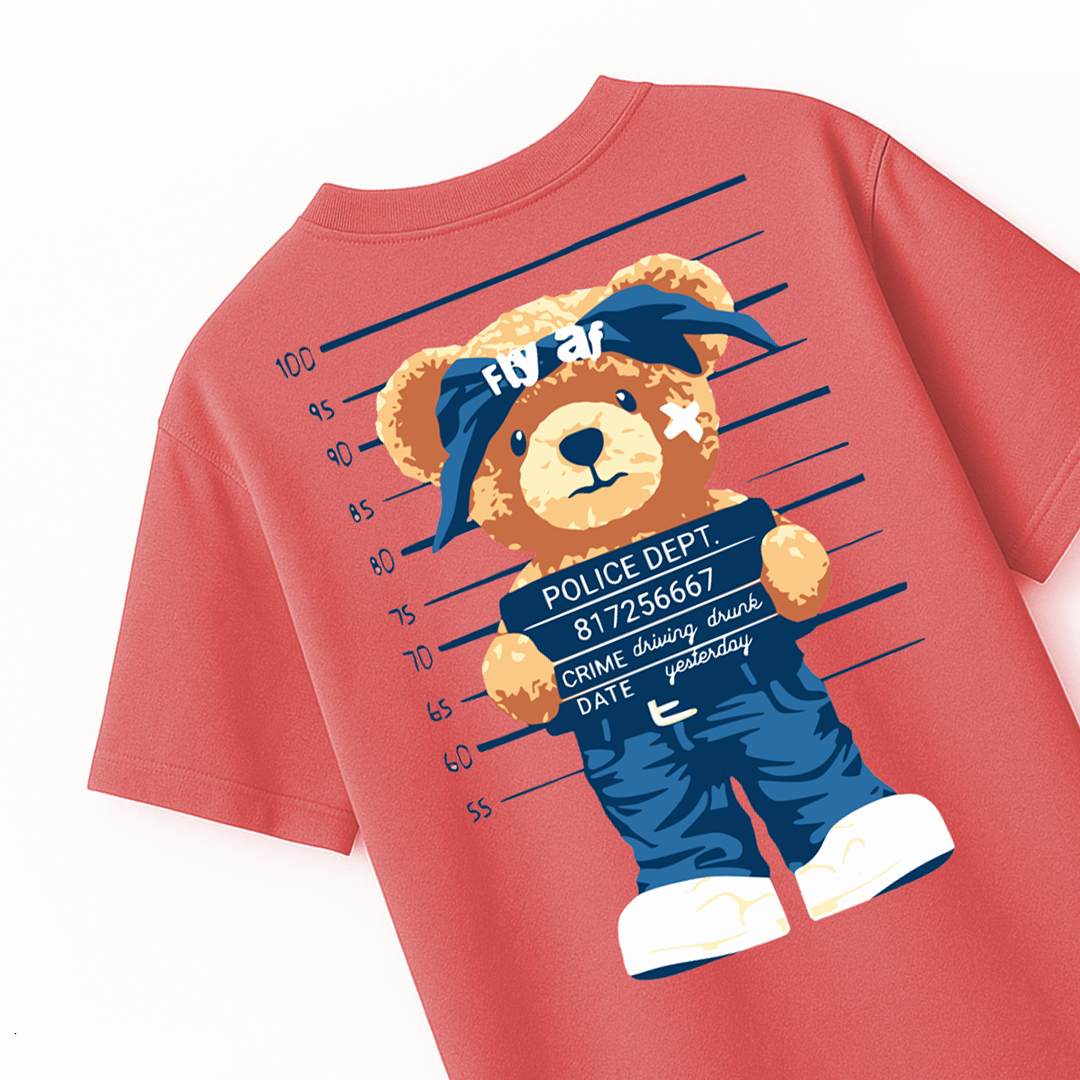 Bad influence peach puff t-shirt