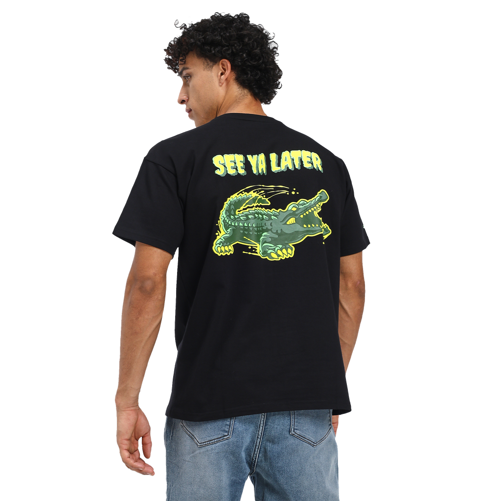 Alligator black puff t-shirt
