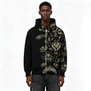 FRACTURED PULSE ZIPPER HOODIE (BLACK)