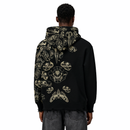 FRACTURED PULSE ZIPPER HOODIE (BLACK)
