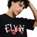 Money over emotions black puff t-shirt