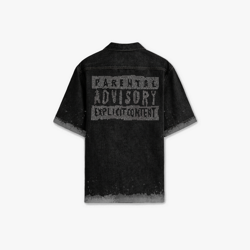BLACK ADVISORY DENIM SHIRT