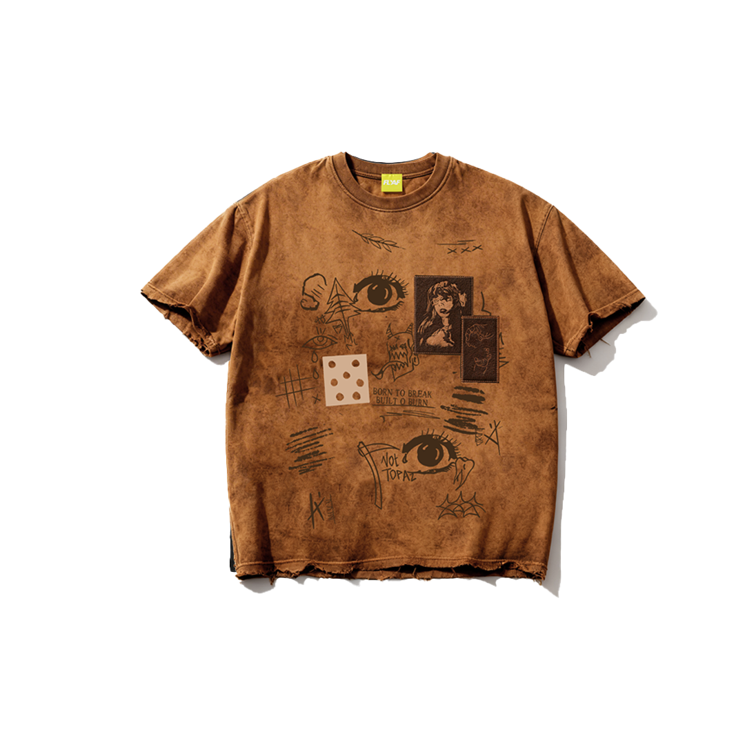 Cryptic canvas tee