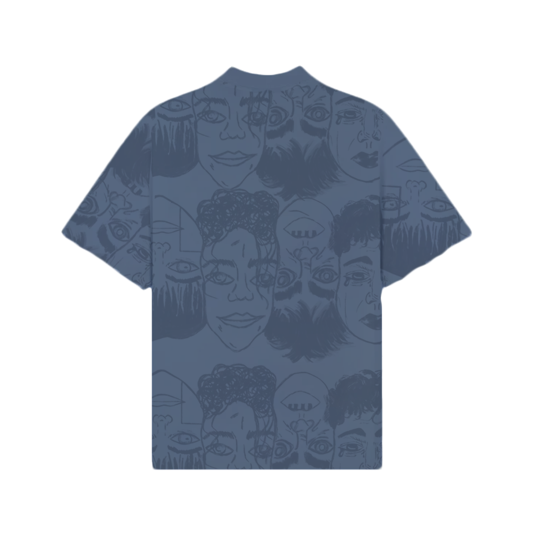 STATIC JUNGLE TEE BLUE