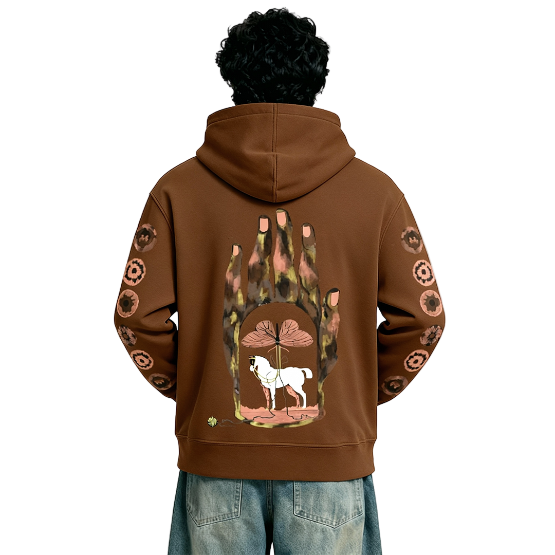 MYSTIC GRASP HOODIE (BROWN)