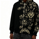 FRACTURED PULSE ZIPPER HOODIE (BLACK)