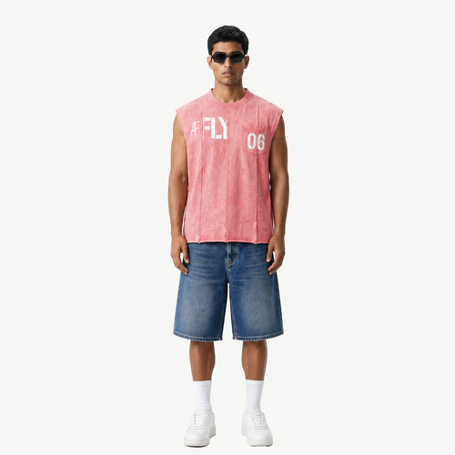 AF FLY Distressed Vest Peach