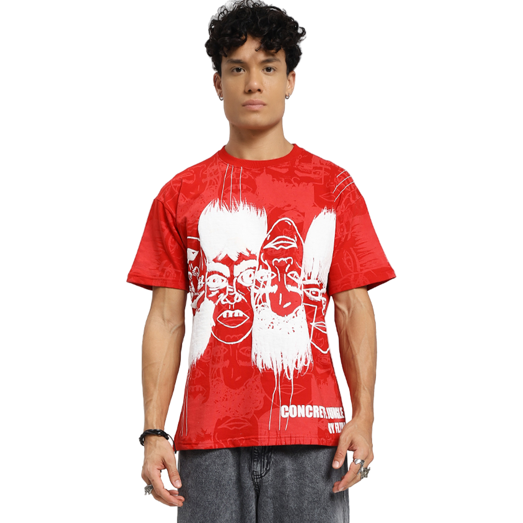 STATIC JUNGLE TEE RED
