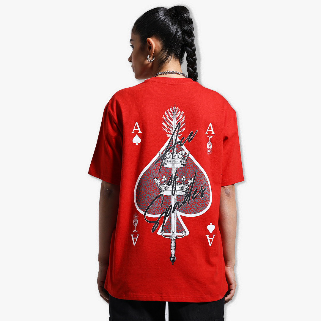 ACE OF SPADES T-SHIRT - RED