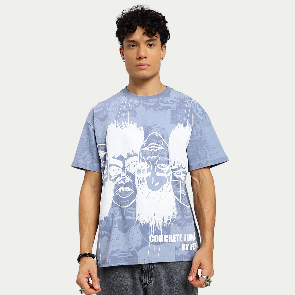 Static Jungle Blue Tee