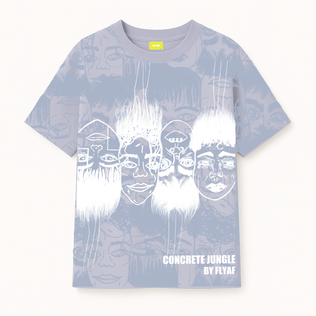 STATIC JUNGLE TEE BLUE