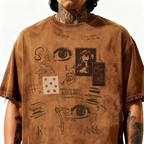 Cryptic canvas tee